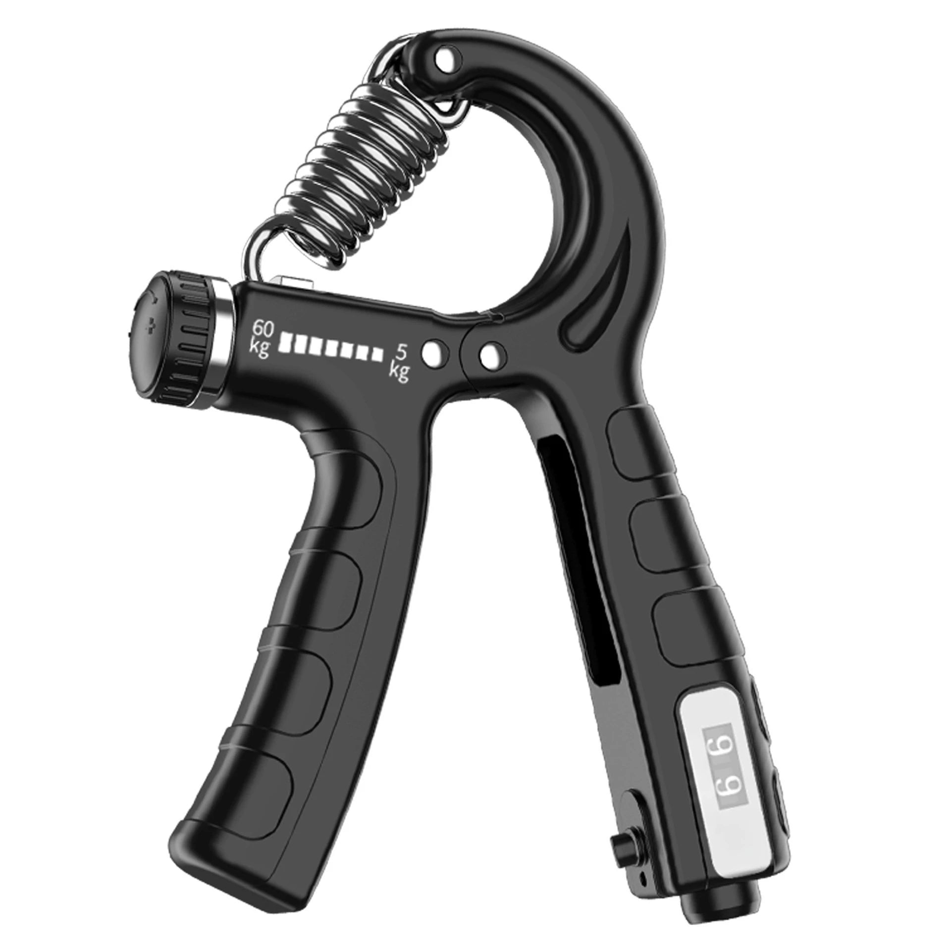 5-60Kg Adjustable Professional Counting Grip Strength Trainer Portable Fitness Equipment for Outdoor Finger Strength Training